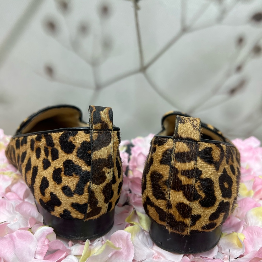 Franco Sarto Leopard Print Pointed Toe flats Loafers - Picture 9 of 12